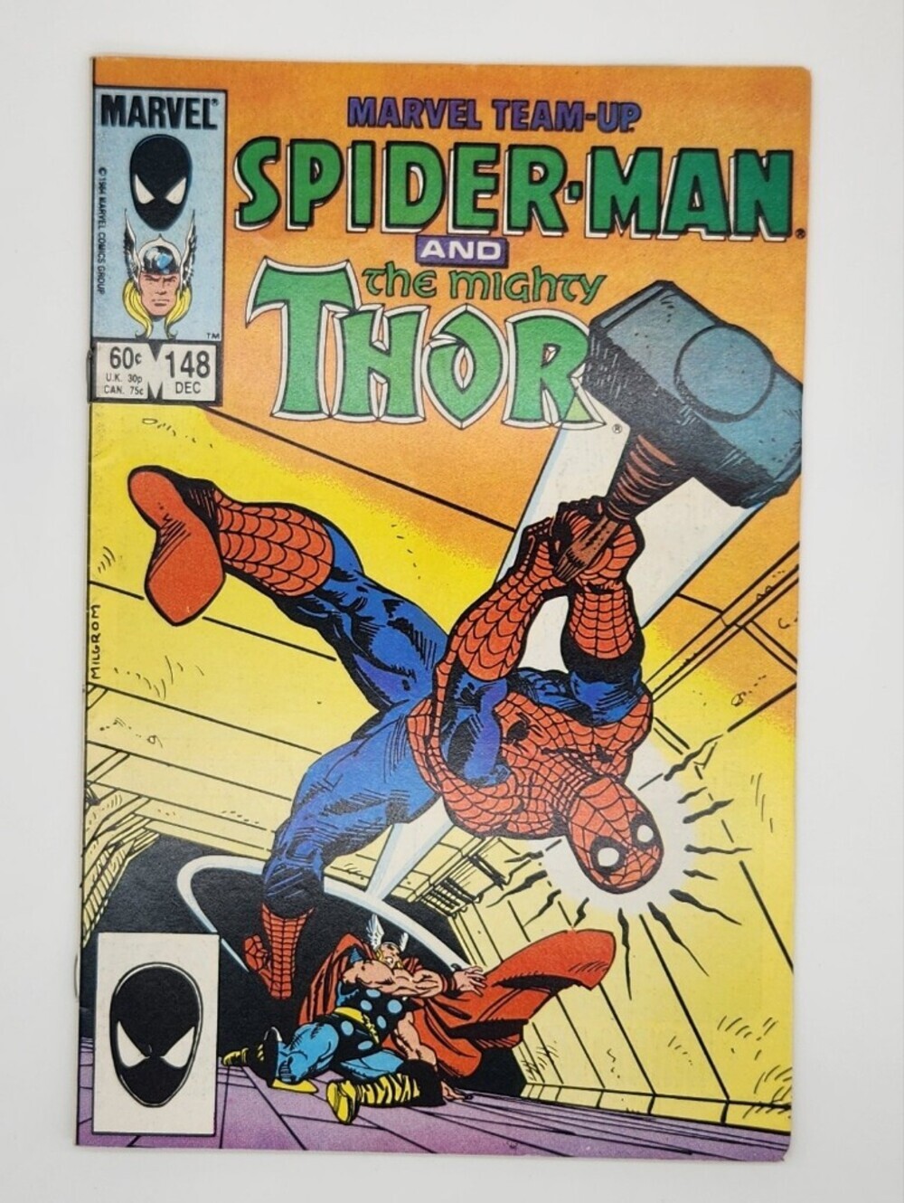 🕸️ Marvel Team-Up #148 Spider-Man & Thor (1984) Black Costume Spider-Man